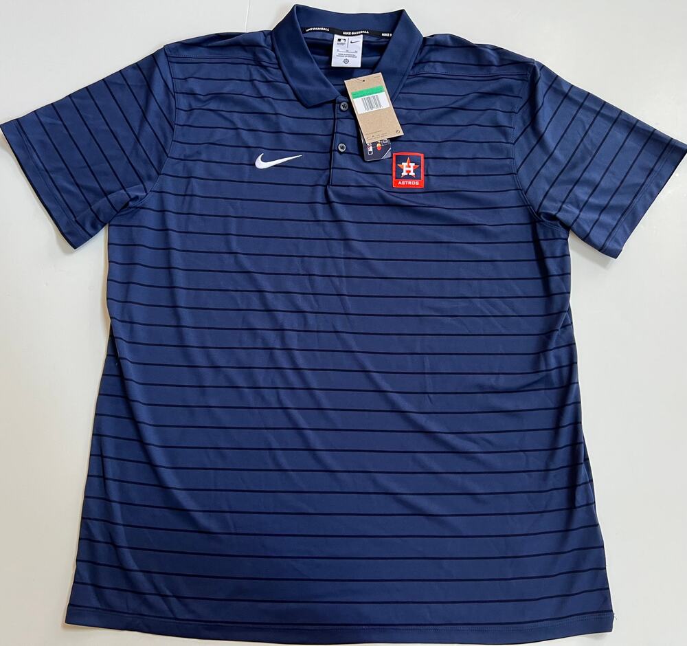 Nike Baseball Team Issued Houston Astros Polo Shirt Dri-Fit Men’s XL